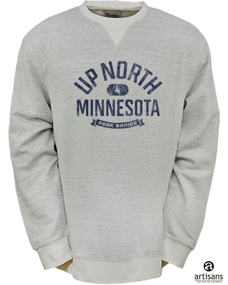 Jagger Crew &quot;Up North MN, PR&quot;:, Color: Pebble:, Size: XS