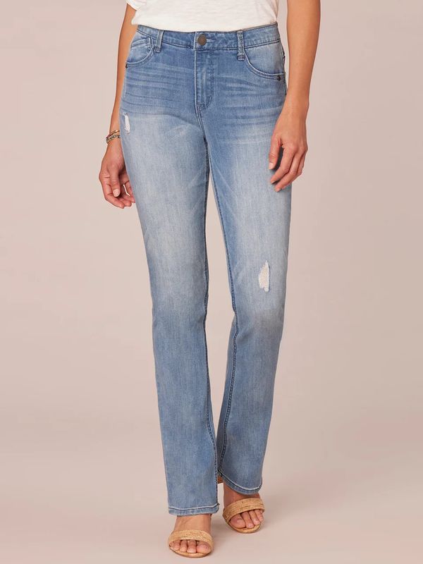 Democracy &quot;Ab&quot;solution® High Rise Distressed Petite Itty Bitty Bootcut