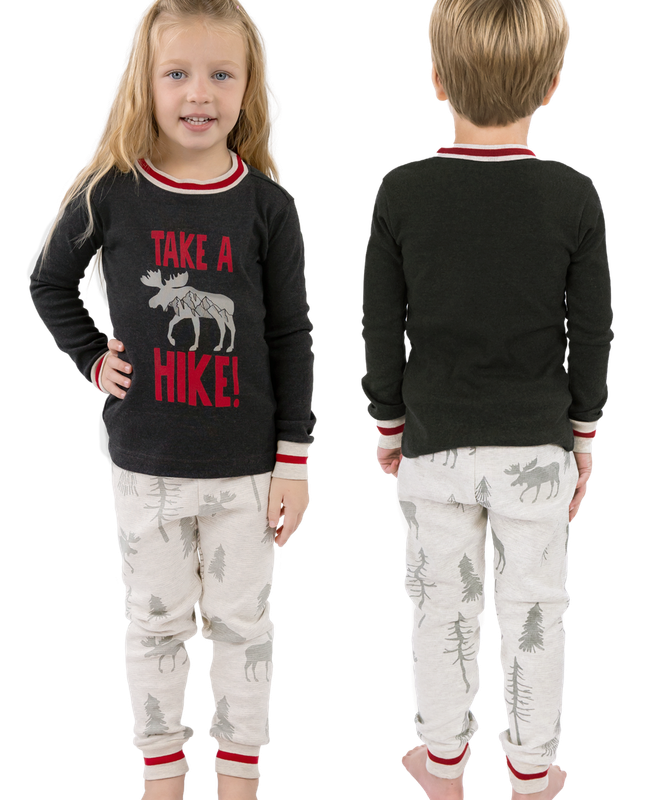 ^Lazy One Take a Hike LS PJ Set: