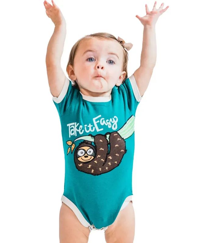 ^(P) Sloth Infant Creeper Onesie