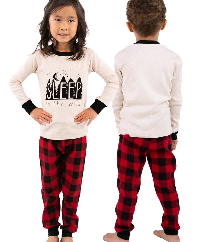 Lazy One Sleep In Wild LS PJ Set: