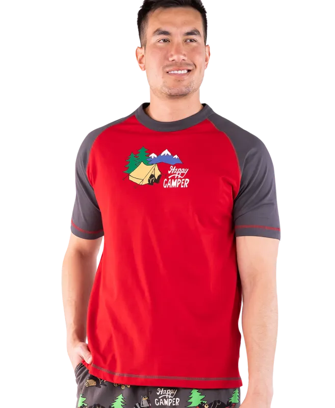 ^Lazy One Happy Camper Men's PJ Tee
