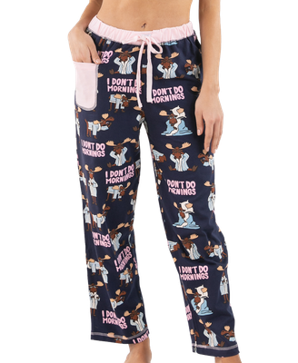 ~(P) Lazy One Don't do Mornings Moose PJ Pant