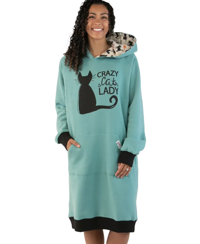 Lazy One Crazy Cat Lady Sleep Hoodie