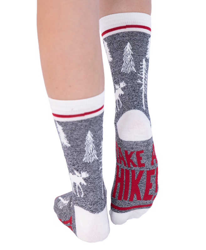 Lazy One Take A Hike Crew Sock: