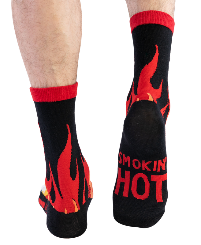 Lazy One Smokin Hot Crew Sock: