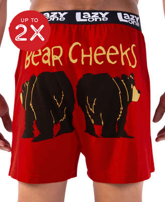 Lazy One Bear Cheeks Men's Funny Boxer