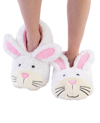 ~(P) Lazy One Bunny Critter Slippers