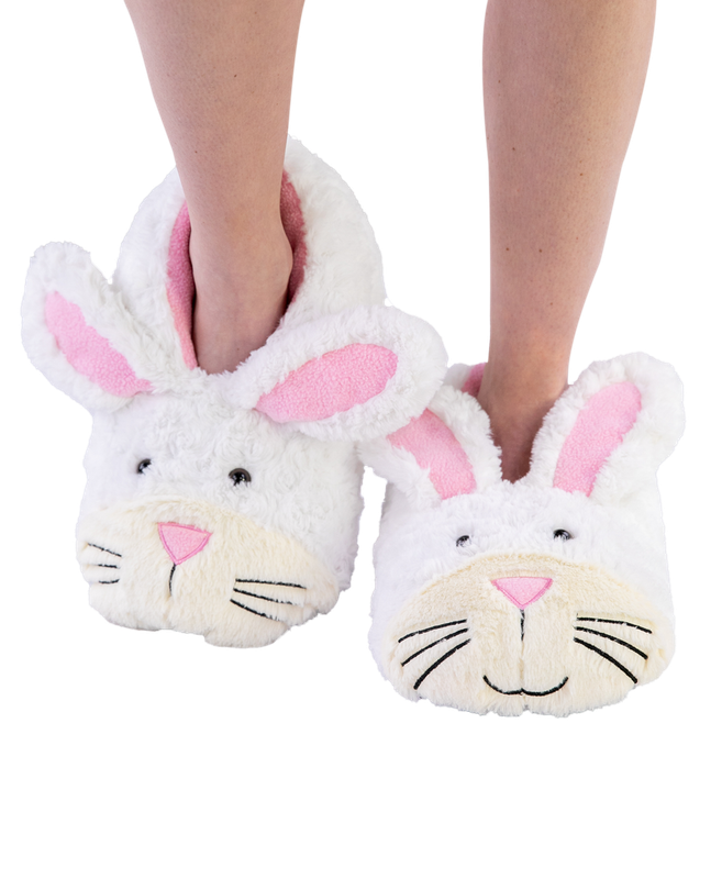 ^(P) Lazy One Bunny Critter Slippers