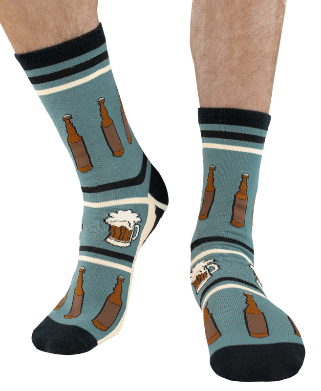Lazy One Beer Crew Sock: