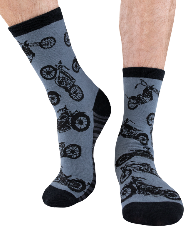 ^Lazy One Motorcycle Crew Sock: