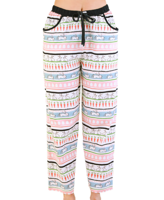 ^(P) Lazy One Bunny Sleepy Women's Regular Fit PJ Pant