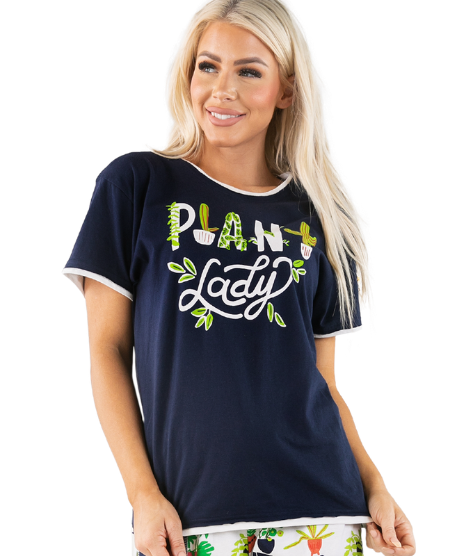 ^(P) Lazy One Plant Lady PJ Tee 