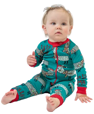 ^(P) Lazy One Falala Llama Union Suit