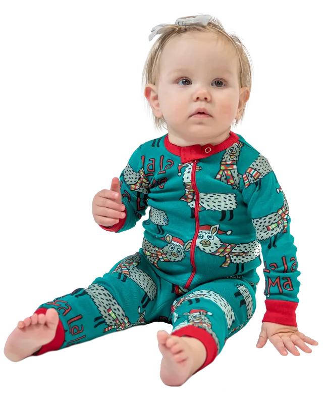 ^(P) Lazy One Falala Llama Union Suit