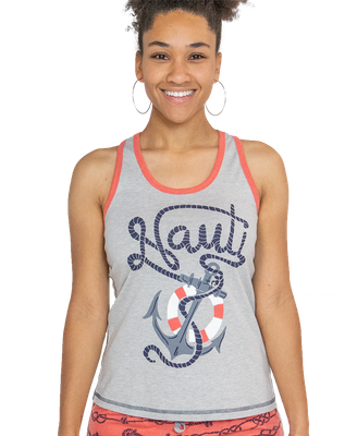 ^(P) Lazy One Nauti PJ Tank Top