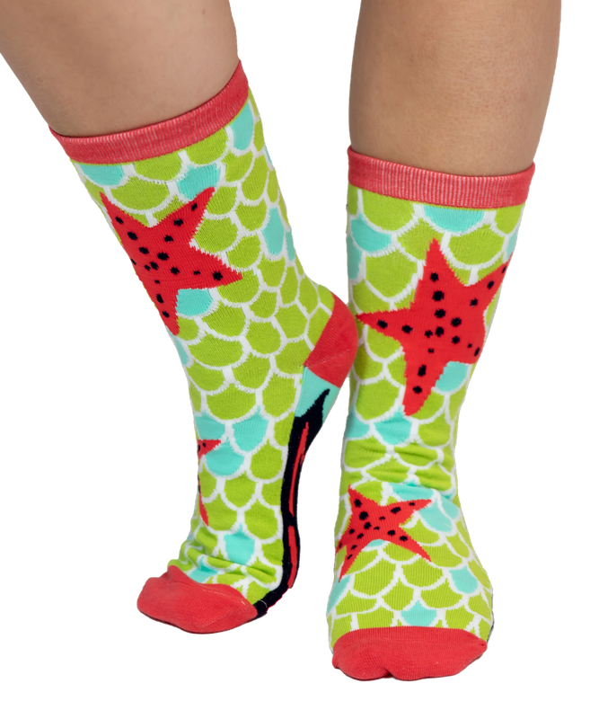 ^Lazy One Mermaid Crew Sock