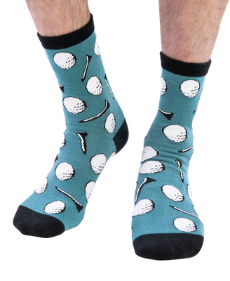 ~Lazy One Golf Ball Crew Sock: ~Lazy One Golf Ball Crew Sock: