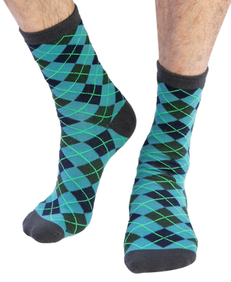 ~Golf Argyle Crew Sock: