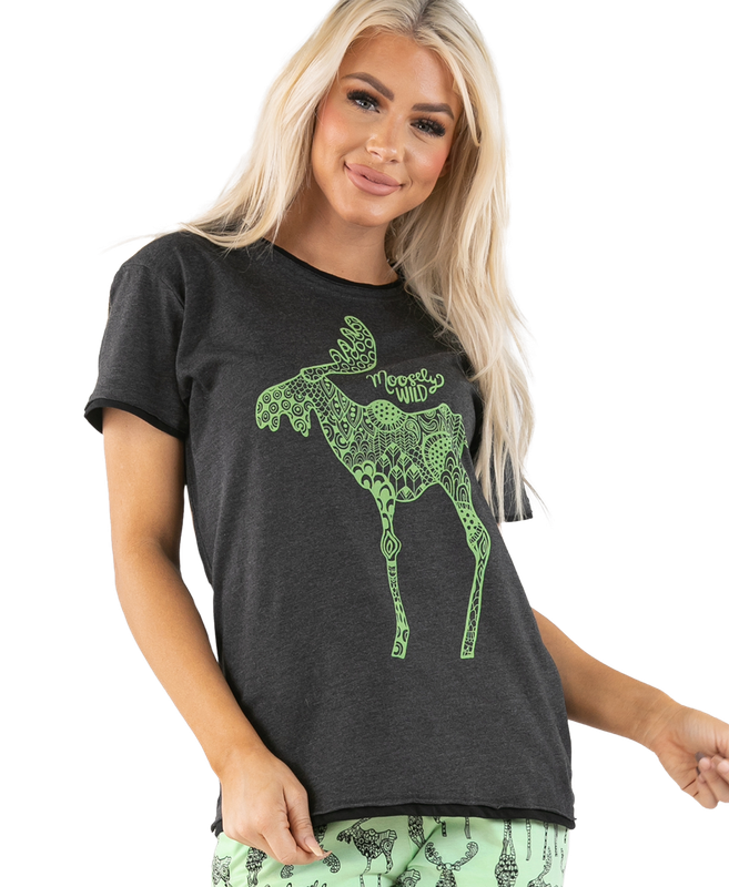 ^Lazy One Moosely Wild Women's Regular Fit Tee