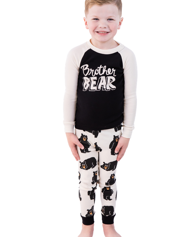 Lazy One Brother Bear LS PJ Set: