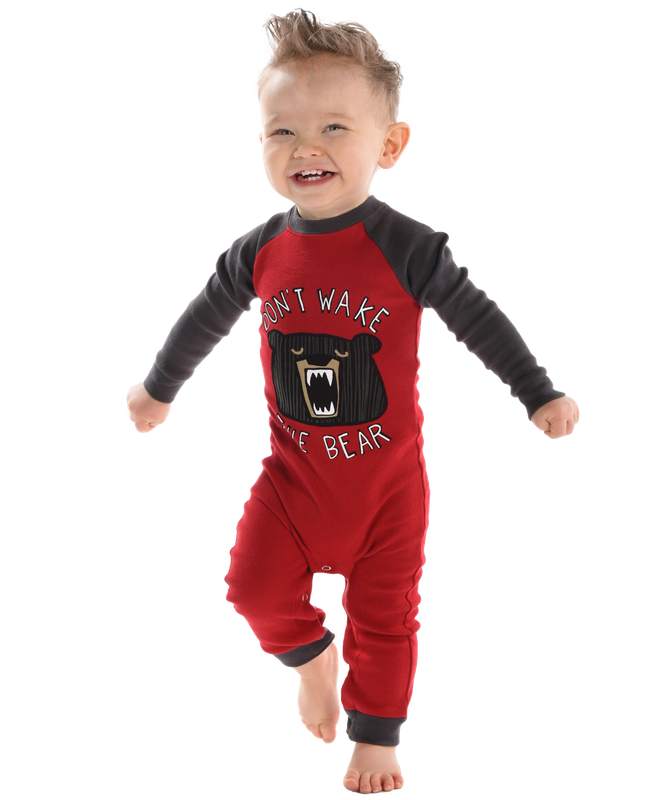 Lazy One Don't Wake Bear Infant Union Suit