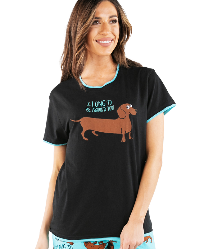 ^ Lazy One Long to Be Around You Women's PJ Tee