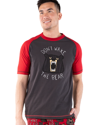 Don't Wake The Bear Men's PJ Tee
