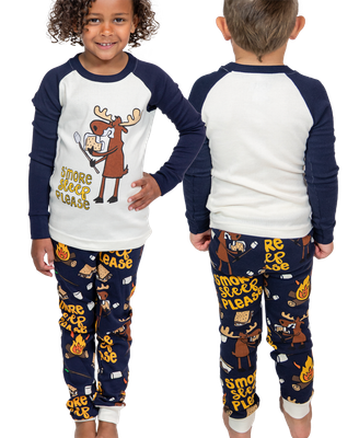Lazy One S'more Sleep LS PJ Set: