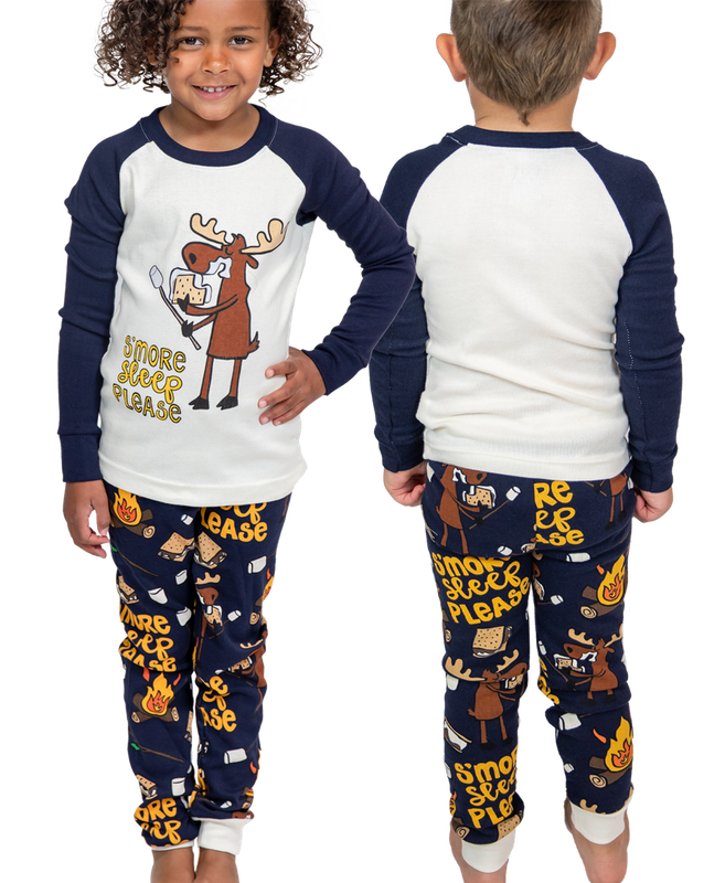 Lazy One S'more Sleep LS PJ Set: