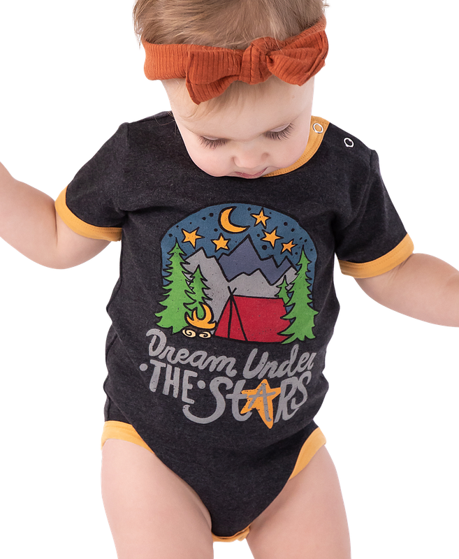 ^Lazy One Dream Under The Stars Infant Creeper Onesie