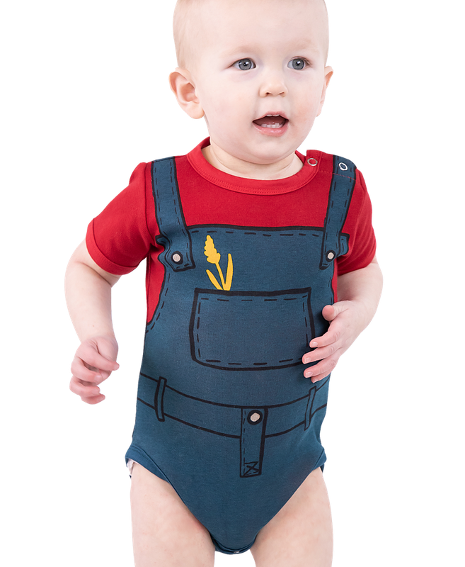 ^Farmer Infant Creeper Onesie