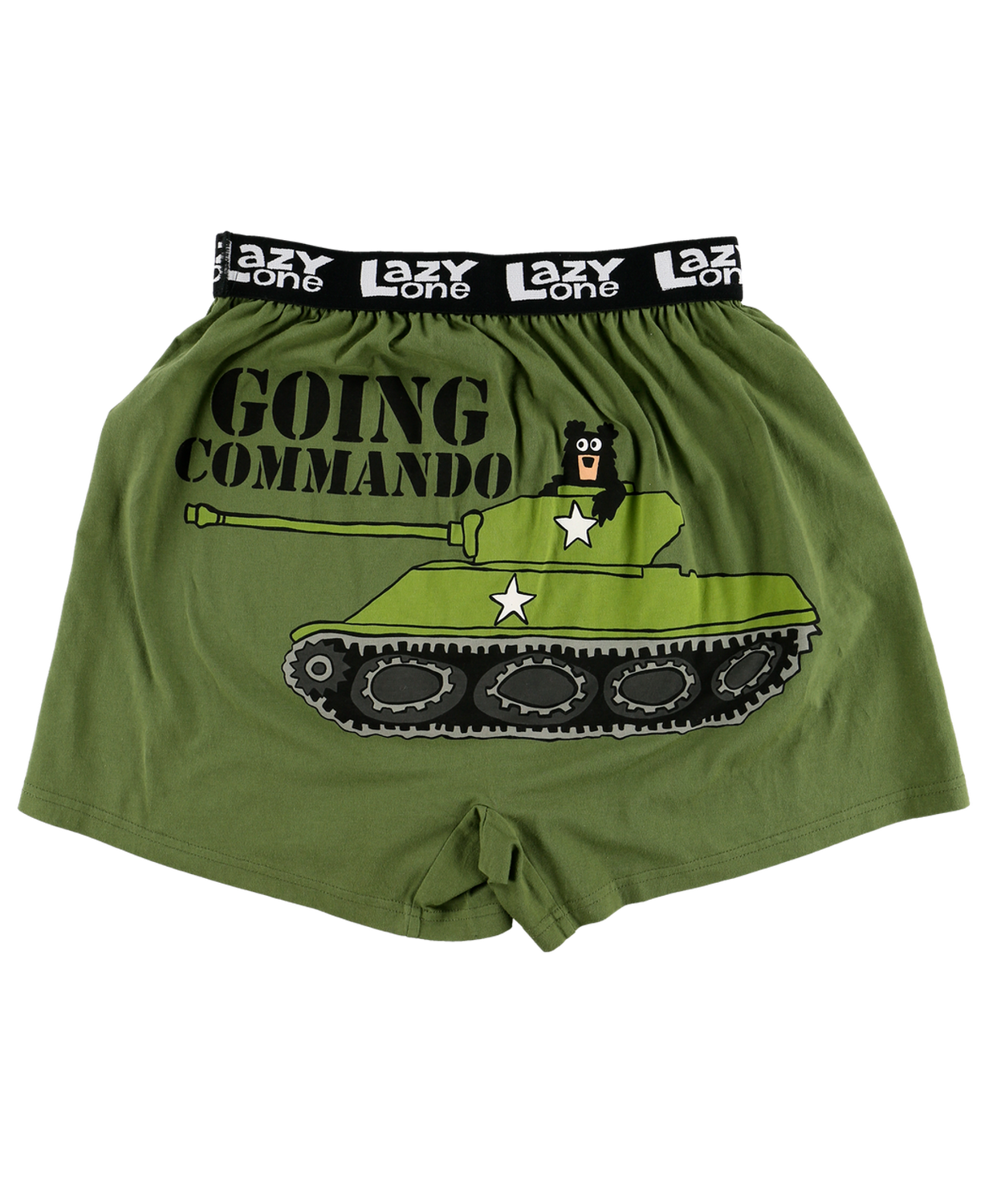 ^ Lazy One Going Commando Bear Funny Boxer, Size: S