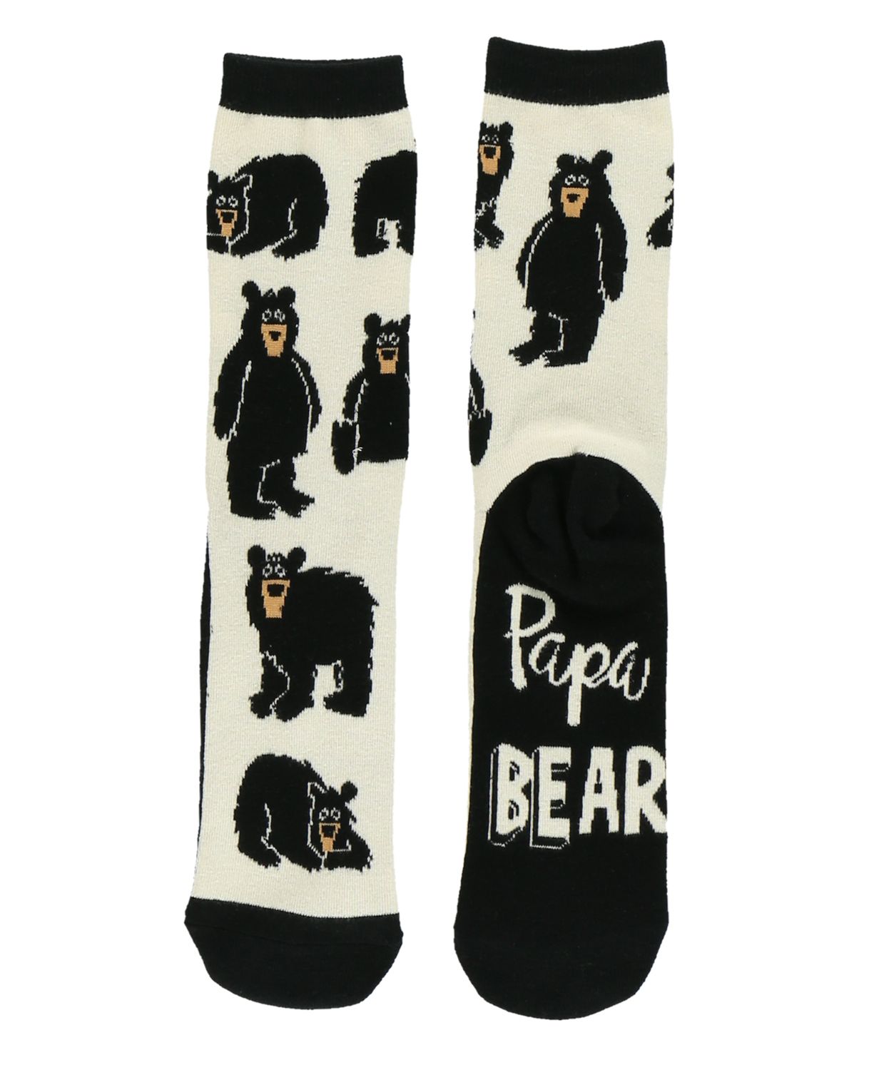 Lazy One Papa Bear Crew Sock:, Size: One Size