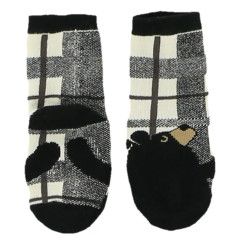 ^Lazy One Bear Hug Infant Socks, Color: Grey:, Size: 6-12 M