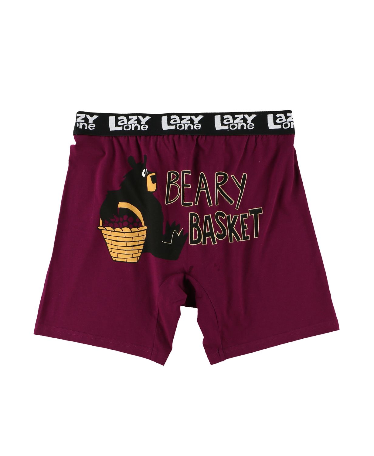 ^ Lazy One Beary Basket (Hucklebeary) Boxer Brief , Size: S