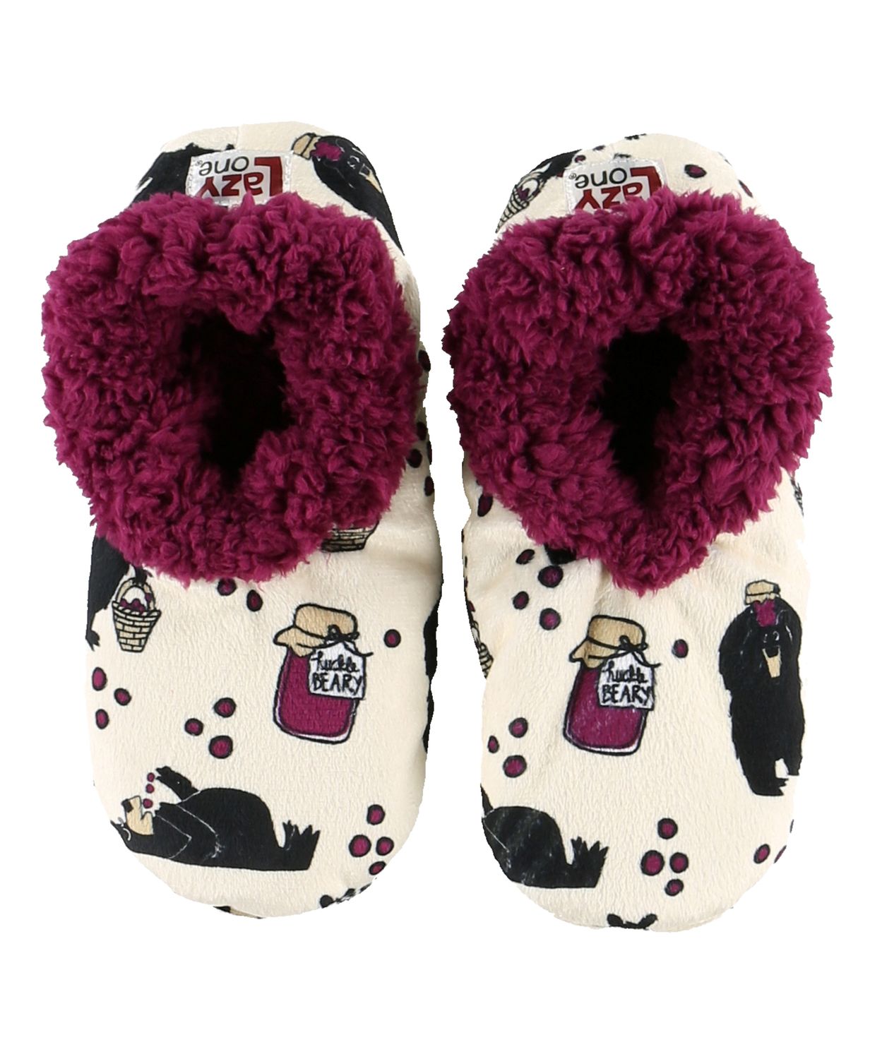 ^Lazy One Huckleberry (Huckle-Beary) Fuzzy Feet, Size: S/M