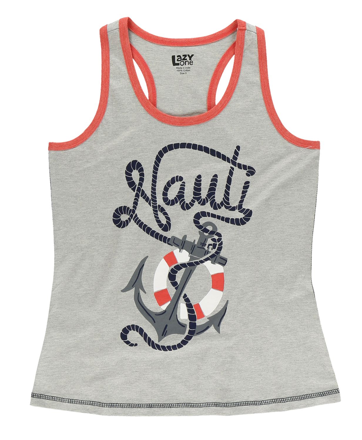 ^^(P) Lazy One Nauti PJ Tank, Size: XS