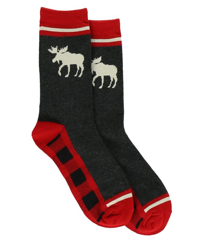 Lazy One Moose Caboose Crew Sock