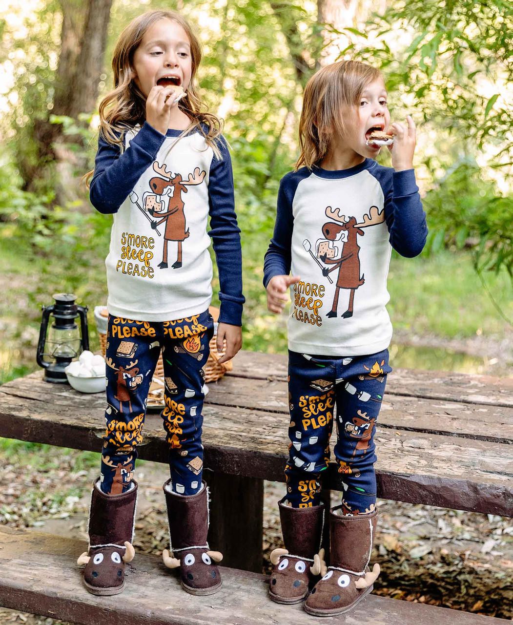 Lazy One S'more Sleep LS PJ Set: