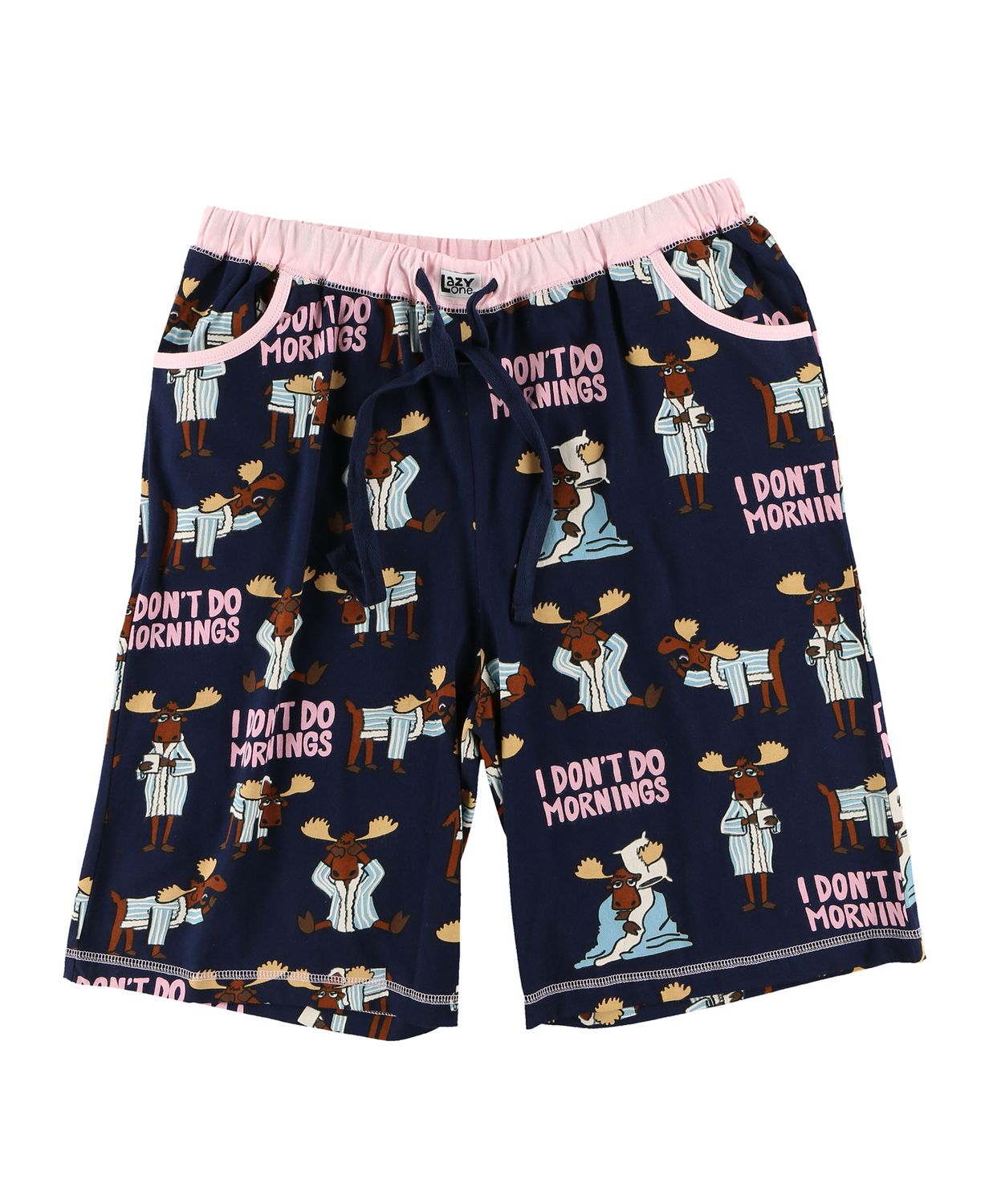 ~(P) Lazy One  Don't Do Mornings Women Bermuda Shorts:, Size: XS