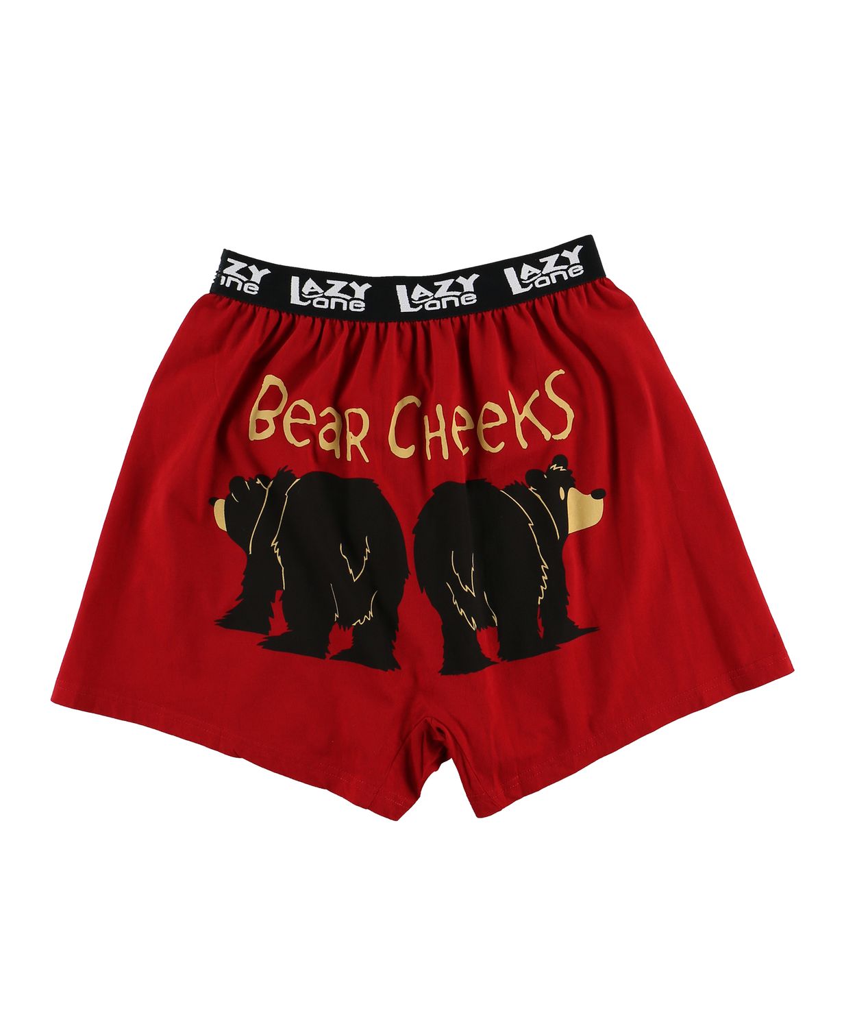 Lazy One Bear Cheeks Men's Funny Boxer, Size: S
