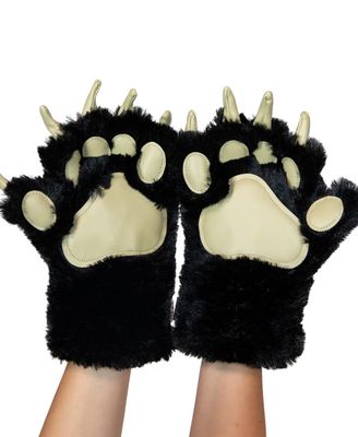 Lazy One Black Bear Paw Mitts: Lazy One Black Bear Paw Mitts: