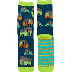 ^Lazy One Night Out Camper Crew Sock: