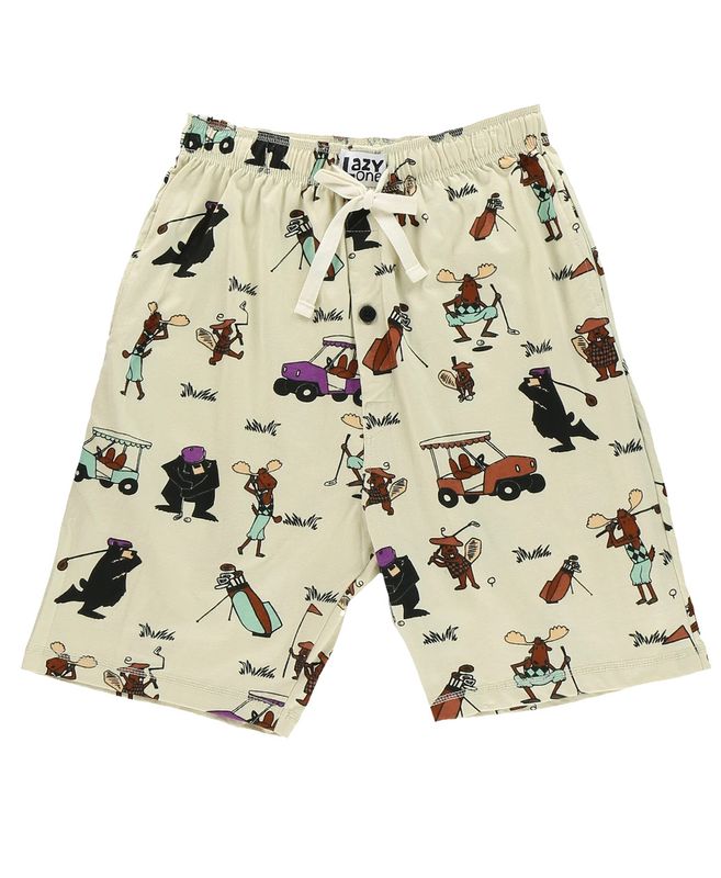 ^(P) Lazy One Golfers Men's Pajama Shorts