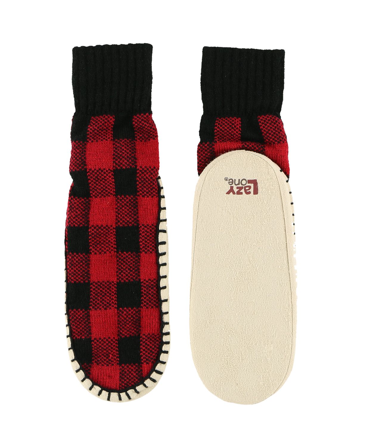 Lazy One Red Plaid Short Mukluk:, Size: S/M