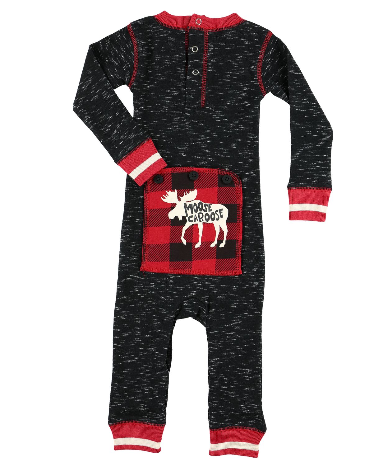 Lazy One Moose Caboose Infant Onesie Flapjack, Size: 18M