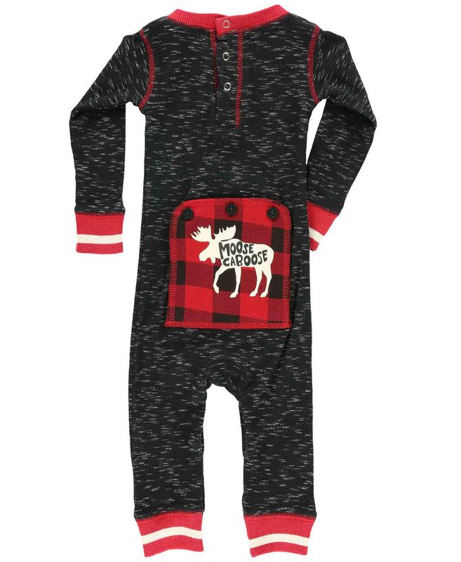 Lazy One Moose Caboose Infant Onesie Flapjack