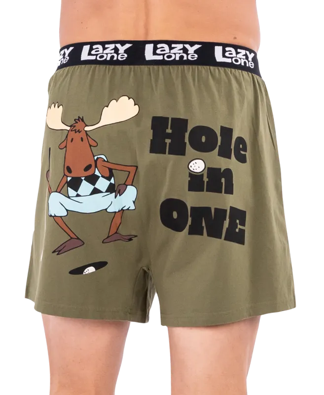^ Lazy One Hole in One Funny Boxer