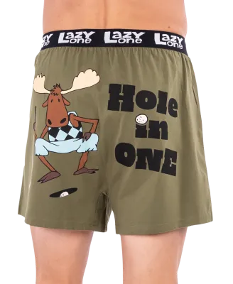 ^ Lazy One Hole in One Funny Boxer